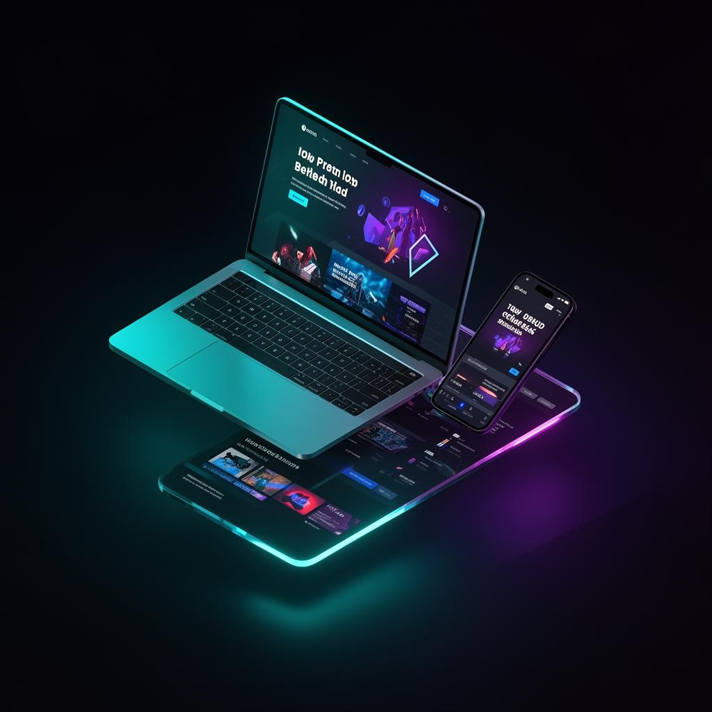 Premium website mockup